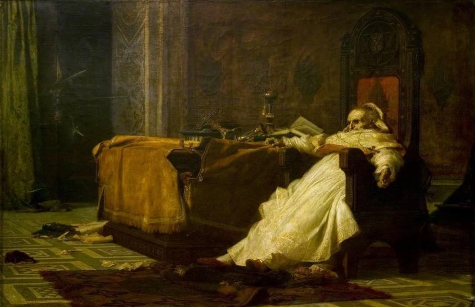 Morte di papa Bonifacio VIII - Galleria Sabauda, Torino